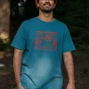Fashion Passenger Alp Recycled Cotton T-Shirt Blue Steel