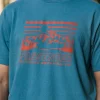 Fashion Passenger Alp Recycled Cotton T-Shirt Blue Steel