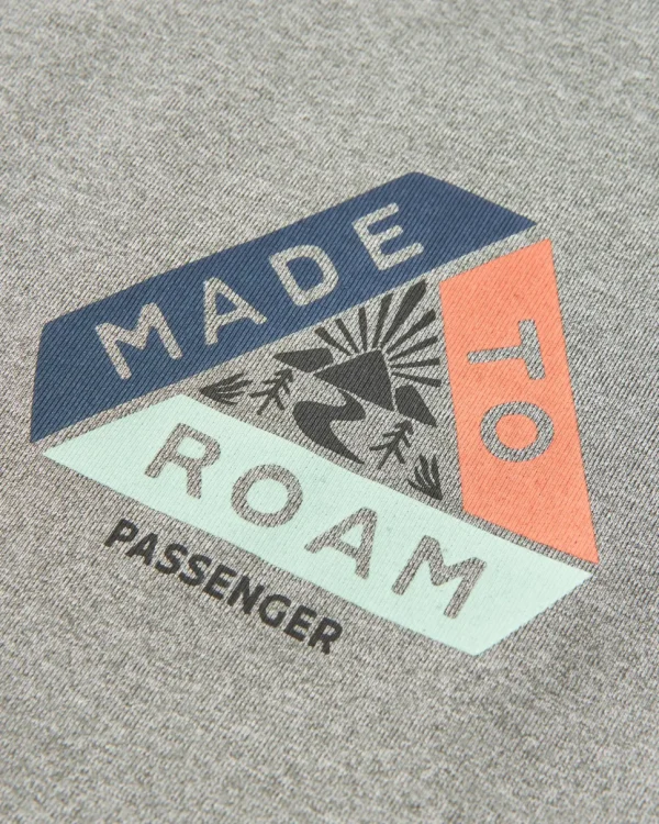 Best Sale Passenger Aurora Recycled Active T-Shirt Grey Marl