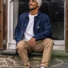 New Passenger Balsa Organic Denim Overshirt Denim Blue