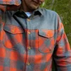 Online Passenger Bozeman Shirt Buffalo Check Orange