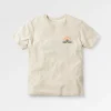 New Passenger Breathe Recycled Cotton Marl T-Shirt Milky Marl