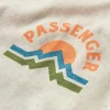 New Passenger Breathe Recycled Cotton Marl T-Shirt Milky Marl