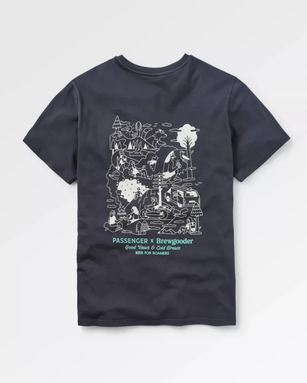 Outlet Passenger Brews Views T-Shirt X Brewgooder Black