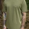 Cheap Passenger Classic Logo Recycled Cotton T-Shirt Khaki