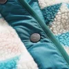 Shop Passenger Clover Recycled Deep-Pile Sherpa Fleece Homespun Blue Sea