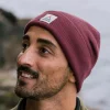 Clearance Floris van Bommel Core Recycled Low-Top Beanie Wine