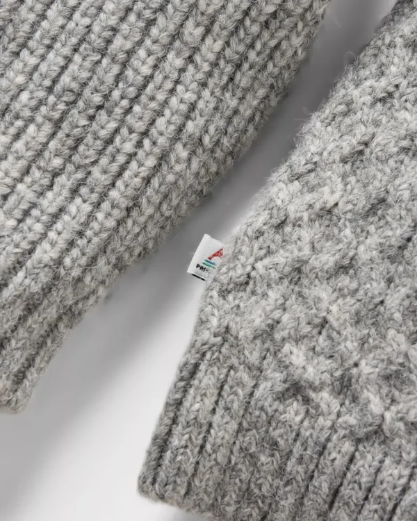 Shop Passenger Cozy Cable Recycled Knitted Jumper Grey Marl