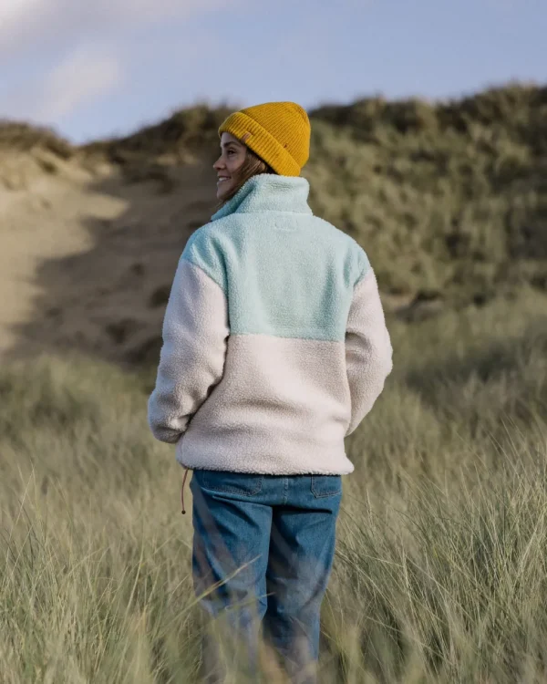 Store Passenger Create Recycled Deep-Pile Sherpa Fleece Vintage White