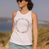 Fashion Passenger Daisy Chain Recycled Cotton Tank Top White