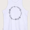 Fashion Passenger Daisy Chain Recycled Cotton Tank Top White