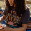 Outlet Passenger Drifters Oversized Recycled Cotton T-Shirt Charcoal