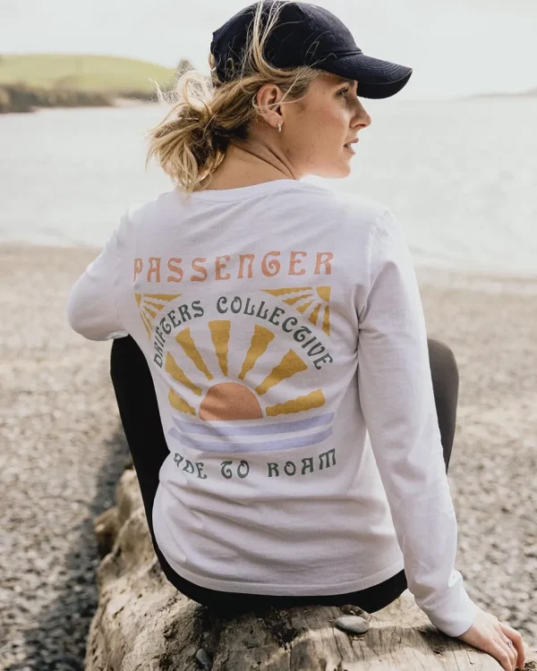 Fashion Passenger Drifters Recycled Cotton LS T-Shirt White