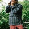 Best Sale Passenger Dune 1/2 Zip Organic Cotton Hoodie Mediterranean Geo Stripe