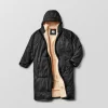 Flash Sale Floris van Bommel Escapism Recycled Sherpa Lined Changing Robe Black