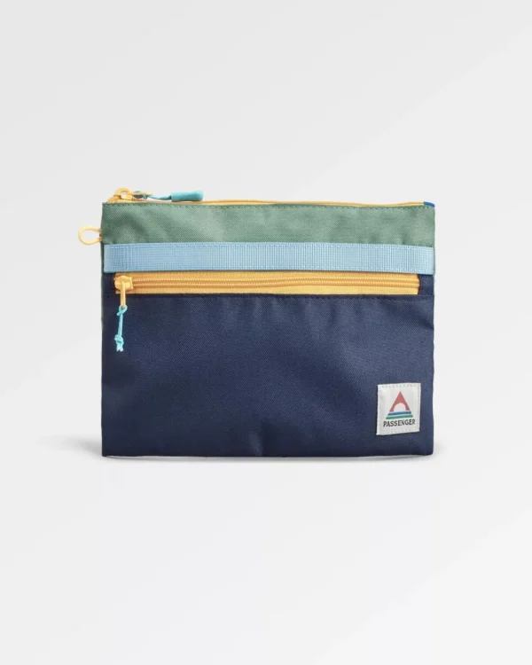 New Floris van Bommel Essentials Recycled Pouch Green/Blue/Navy