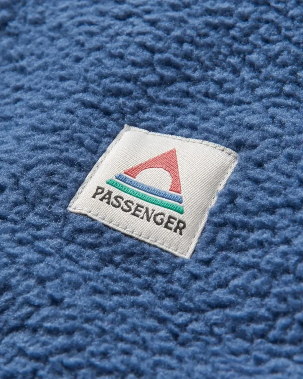 Flash Sale Passenger Fairbanks 2.0 Full Zip Recycled Sherpa Fleece Dark Denim