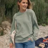 Cheap Passenger Fauna Organic Cotton Textured Sweatshirt Pistachio