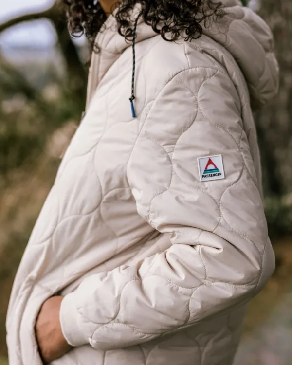 Outlet Passenger Flora 2.0 Long Recycled Insulated Parka White Pepper