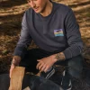 Outlet Passenger Grounded Organic Cotton Sweatshirt Charcoal