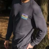 Outlet Passenger Grounded Organic Cotton Sweatshirt Charcoal