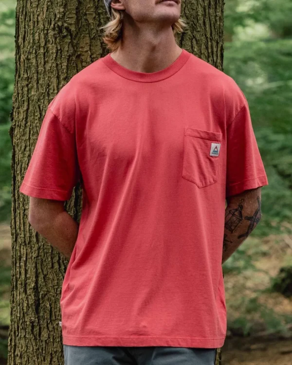 Sale Passenger Heritage Recycled Relaxed Fit T-Shirt Cardinal