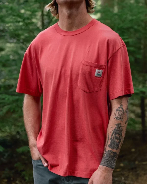 Sale Passenger Heritage Recycled Relaxed Fit T-Shirt Cardinal