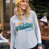 Store Passenger Hilltop Organic Cotton LS T-Shirt Blue Fog