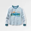 Store Passenger Hilltop Organic Cotton LS T-Shirt Blue Fog