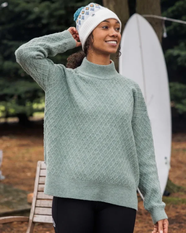 Flash Sale Passenger Hinterland Recycled Knitted Jumper Pistachio