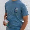 New Floris van Bommel Jibe Recycled Cotton T-Shirt Provincial Blue