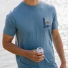 New Floris van Bommel Jibe Recycled Cotton T-Shirt Provincial Blue