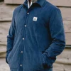 New Passenger Lachelt Lined Cord Overshirt Dark Denim