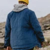 New Passenger Lachelt Lined Cord Overshirt Dark Denim