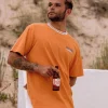 Store Floris van Bommel Lauca Recycled Relaxed Fit T-Shirt Tangerine