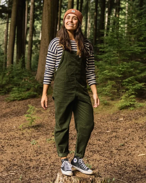Shop Passenger Meadows Organic Cotton Cord Dungarees Fir Tree