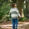 Best Sale Passenger Moments Organic Oversized Knitted Jumper Pistachio Stripe