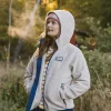 New Passenger North Coast 2.0 Full Zip Recycled Sherpa Fleece Oatmeal