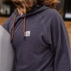 Shop Passenger Point Recycled Fleece Hoodie Charcoal