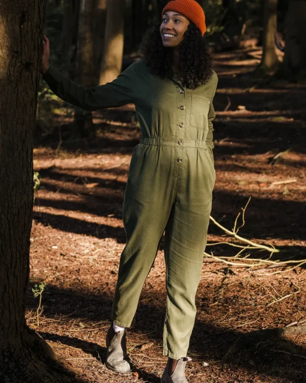 Discount Passenger Resonate Organic Cotton Boiler Suit Khaki
