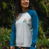 Online Passenger River Recycled Active LS T-Shirt Corsair/ Vintage White
