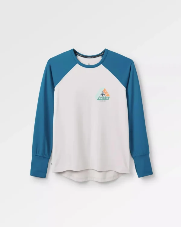 Online Passenger River Recycled Active LS T-Shirt Corsair/ Vintage White