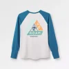 Online Passenger River Recycled Active LS T-Shirt Corsair/ Vintage White