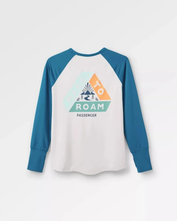 Online Passenger River Recycled Active LS T-Shirt Corsair/ Vintage White