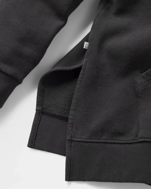 Cheap Passenger Roam Wild Recycled Cotton Hoodie Black