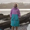Clearance Floris van Bommel Roaming Recycled Sherpa Lined Changing Robe Viridian Green/Orchid