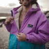 Clearance Floris van Bommel Roaming Recycled Sherpa Lined Changing Robe Viridian Green/Orchid