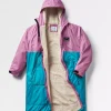 Clearance Floris van Bommel Roaming Recycled Sherpa Lined Changing Robe Viridian Green/Orchid