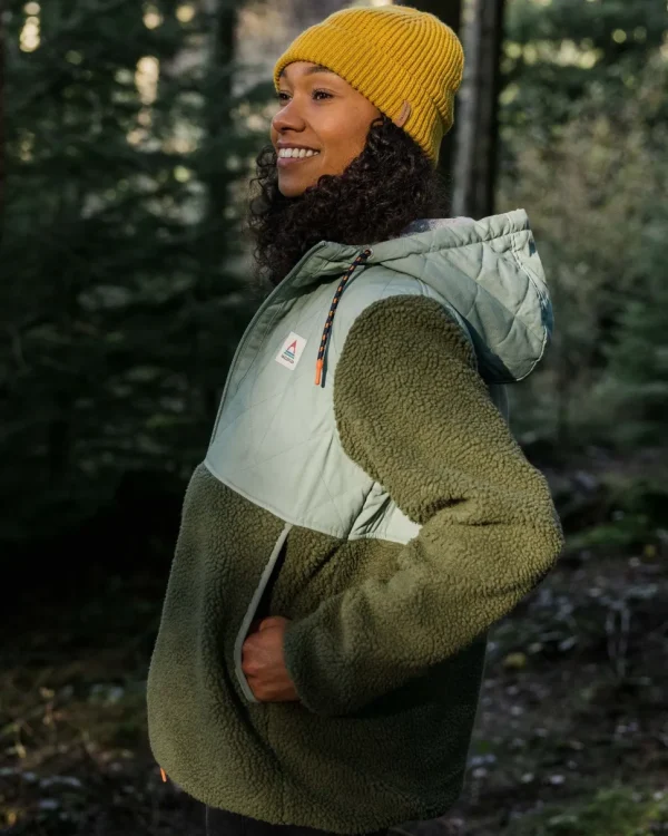 Discount Passenger Sefton Recycled Deep-Pile Sherpa Fleece Khaki