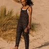 Discount Passenger Serenity Organic Cotton Dungarees Black Geo Pattern